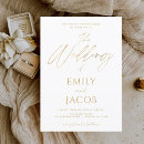 Search for gold and white wedding invitations Classic