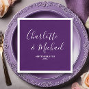 Search for purple wedding napkins Trendy