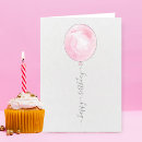 Search for pink balloons birthday cards Stylish
