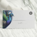 Search for peacock place cards Rustic