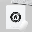 Search for text logo mousepads Black and white