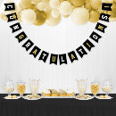 Search for black gold bunting flags Graduation