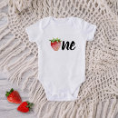 Search for strawberry baby bodysuits Watercolor