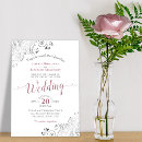 Recherche de elegant dusty rose mariage invitations Simple