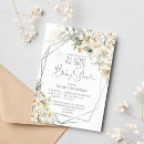 Search for all white baby shower invitations Mother to be