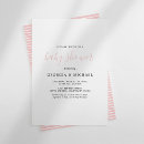 Search for plain baby shower invitations Pink