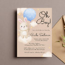 Recherche de brown baby shower invitations Ballon