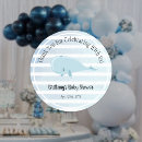 Search for blue whale baby shower stickers Stripes