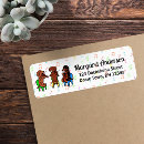 Search for cartoon dachshund return address labels Dog