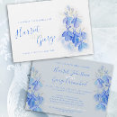Search for something blue wedding invitations White