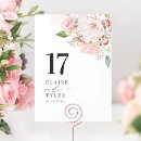 Search for gold floral table cards Pink