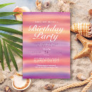 Search for sunset birthday invitations Summer