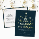 Search for business christmas greetings corporate postcards Gold
