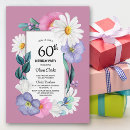 Search for spring 60th birthday invitations Boho