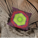 Search for purple and green pillows Geometric