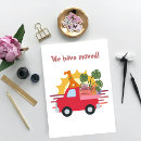 Search for funny moving announcement cards Dog lover