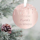 Search for girly christmas decor Rose gold