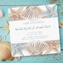 Search for beach square wedding invitations Seashells
