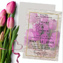 Search for pink tulip wedding invitations Springtime