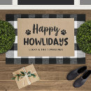 Search for funny christmas doormats Happy howlidays