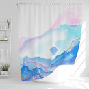 Search for crystals shower curtains Watercolor