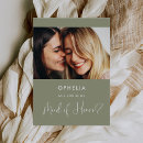 Search for sage green bridesmaid cards Maid of honour