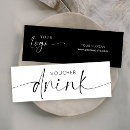 Search for free drink business cards Elegant
