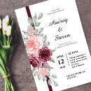 Search for red and pink wedding invitations Rose