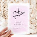 Recherche de seizième anniversaire invitations Chic