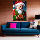Search for santa portrait art Father christmas
