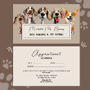Recherche de groomer cartes visite Entreprise d'animaux