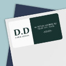 Search for dark return address labels Monogrammed