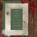 Search for red gold christmas wedding invitations Simple