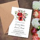 Recherche de coquelicot mariage invitations Élégant