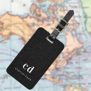 Search for leather luggage tags Black and white