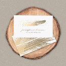 Search for feather standard business cards Gold