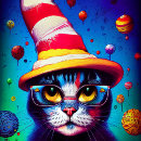 Search for abstract cat art Digital