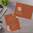 Search for fall rsvp wedding invitations Burnt orange