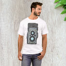 Recherche de photo argentée tshirts Appareil photo vintage