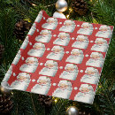 Search for kitsch christmas wrapping paper Santa claus