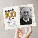 Search for cheers to 100 years invitations Elegant