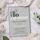 Recherche de partie divorce invitations Élégant