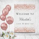 Recherche de 80th birthday posters Rose gold