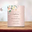 Search for greenery gold cross christening invitations Modern elegant