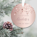 Search for 50th birthday ornaments Rose gold