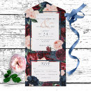 Recherche de navy blue invitations Boho floral