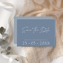 Recherche de dusty blue wedding save the dates Minimum