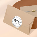 Search for letter seals stickers Black and white
