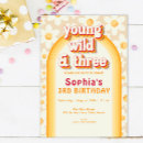 Recherche de 3rd birthday invitations Jeune sauvage et trois
