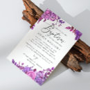 Search for purple watercolor invitations Calligraphy
